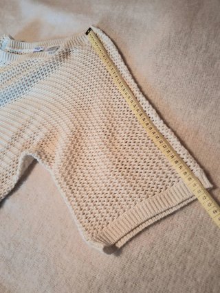 Jersey La Redoute calado beige talla M