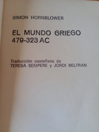 El mundo griego 479-323 AC