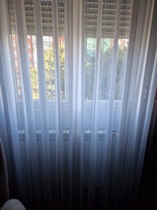 Cortinas visillo blancas 1,70 m