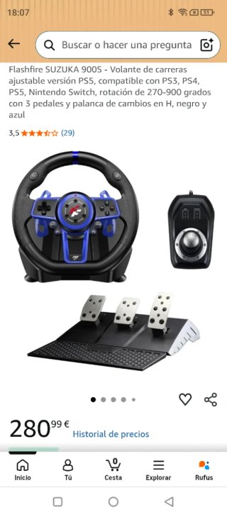 Volante Flashfire SUZUKA 900S PS5/PS4/Switch