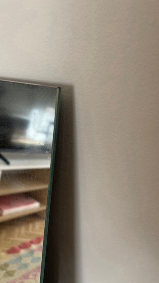 Espejo grande rectangular de cristal sin marco