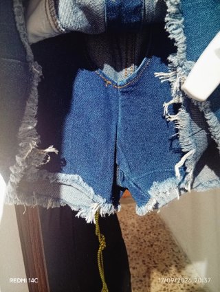 Falda pantalón vaquera corta VIVID