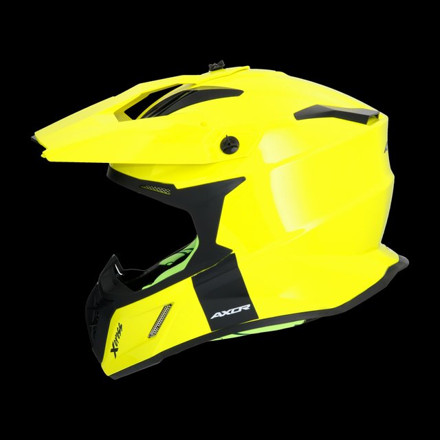 Casco Moto X-Cross Amarillo Fluor