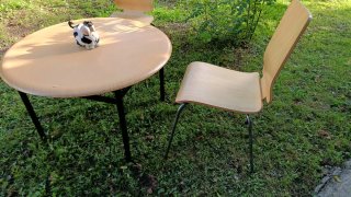 Mesa y 2 Sillas Madera