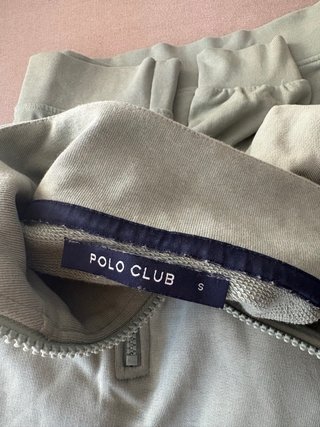 Sudadera Polo Club Verde Media Cremallera