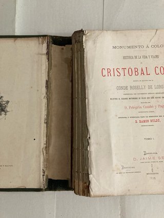 Libro Historia de la vida y viajes de C. Colon