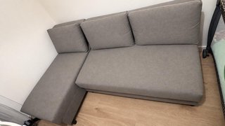 Sofá ÄLVDALEN mamodular gris tela función de cama