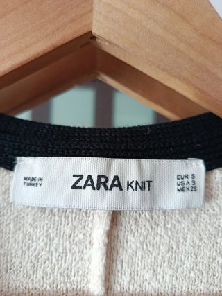 Abrigo Zara Beige Talla S