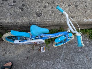 Bicicleta Frozen Niña Azul