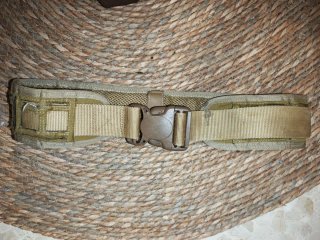 Cinturón Táctico MOLLE Acolchado Beige/Verde