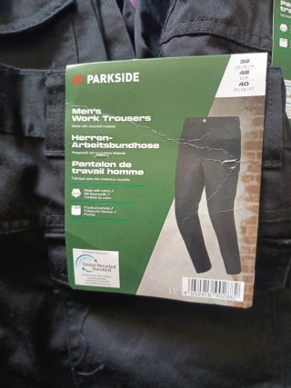 4 Pantalones de trabajo PARKSIDE negros 40