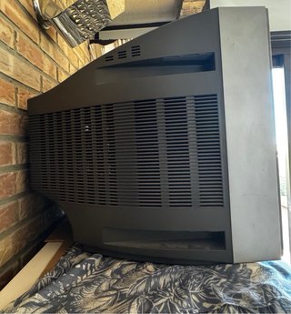 Sony Trinitron TV Plata/Blanco