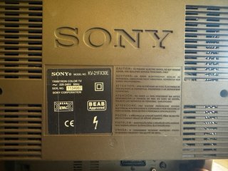 Sony Trinitron TV Plata/Blanco