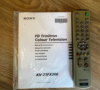 Sony Trinitron TV Plata/Blanco