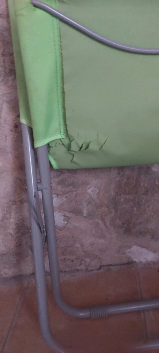 Tumbona hamaca plegable verde