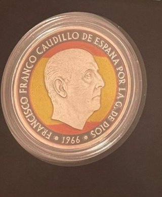 Moneda 100 Pesetas Plata Franco  Legión Española