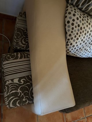 Sofá Cama Convertible Beige y Marrón