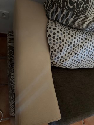 Sofá Cama Convertible Beige y Marrón