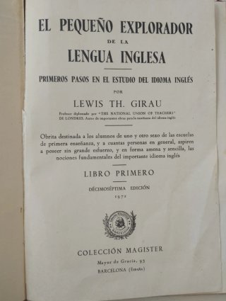 Libro "El pequeño explorador de la lengua inglesa"