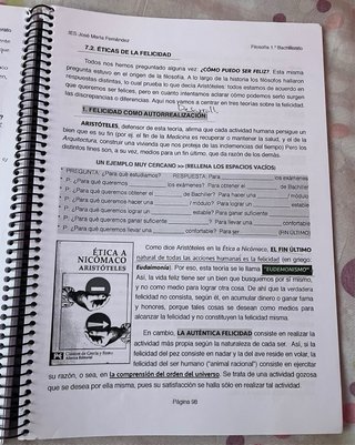 Cuadernillo Filosofía 1º Bachillerato