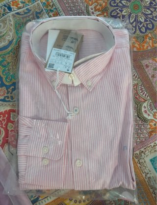 Camisa Milano Rayas Rosas Talla L