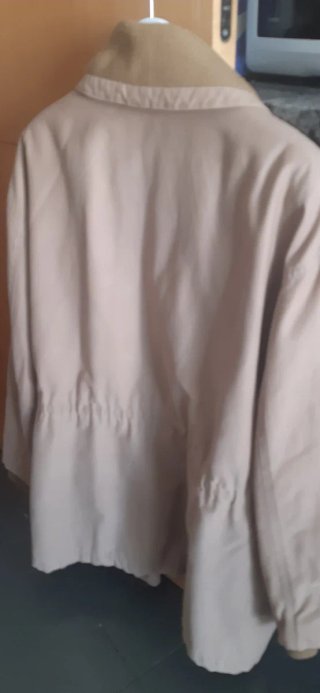 Chaquetón Lasserre beige mujer talla 40