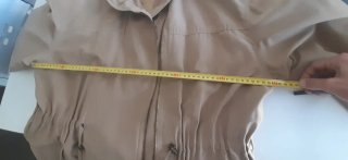 Chaquetón Lasserre beige mujer talla 40