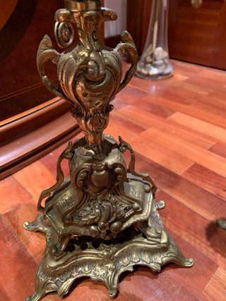 Candelabros de Bronce Antiguos