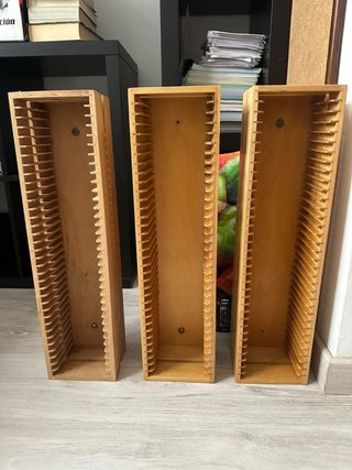 3 Estanterías Madera IKEA BOALT CD