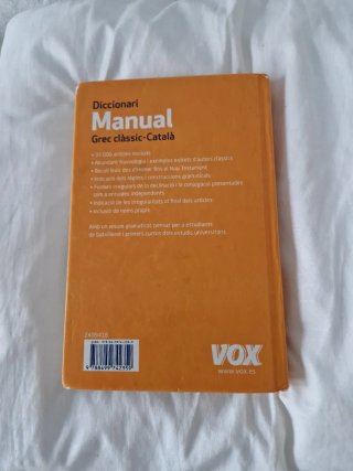 Diccionari manual grec clàssic-català amb un ap...