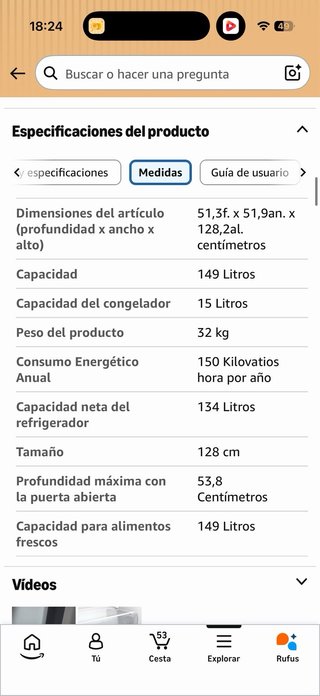 Frigorífico Hisense estrecho rojo