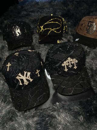 2 Gorras Exclusivas Negro y Dorado