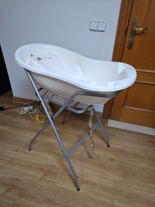 Bañera bebé con soporte plegable