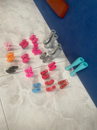 Lote Zapatos Barbie Botas y Tacones