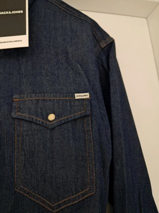 Camisa vaquera Jack&Jones azul marino Talla L