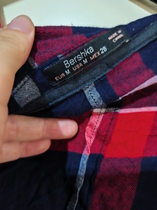 Camisa de cuadros mujer