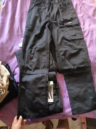 4 Pantalones de Trabajo Parkside Hombre Negros 38