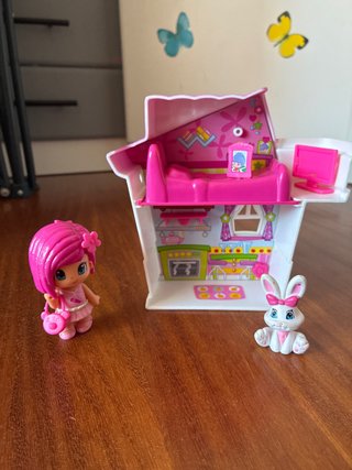 Set de Casa de Pin y Pon con Muñeca y Mascota