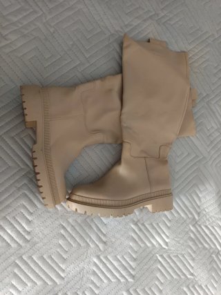 Botas altas H&M beige