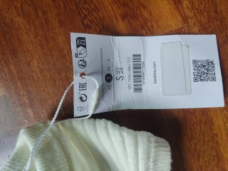 Jersey Bershka beige talla S con etiquetas