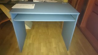 Escritorio moderno azul