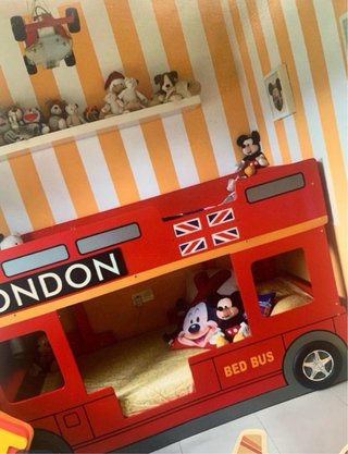 Litera Bus Londres Roja MDF