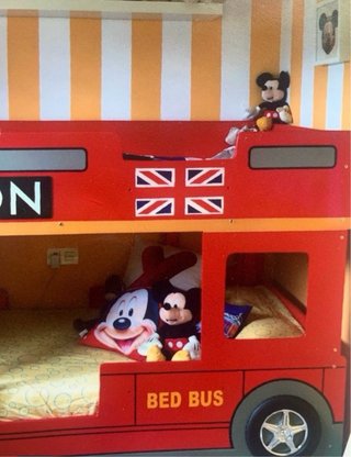 Litera Bus Londres Roja MDF