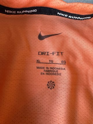 Camiseta Nike Running Naranja XL