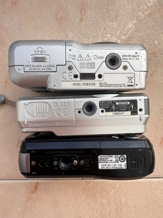 Lote 3 Cámaras Kodak, Samsung, Sony