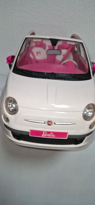 Coche Barbie Rosa y Blanco