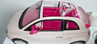 Coche Barbie Rosa y Blanco