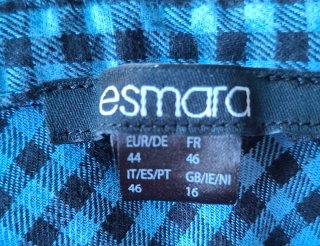 Camisa de cuadros para mujer Talla 44