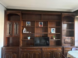 Mueble salón madera clásico gran capacidad
