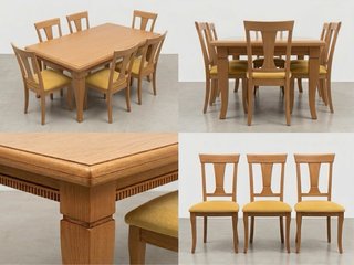 Comedor completo madera maciza provenzal